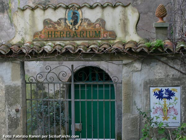 Entrata dell'Herbarium del Convento dei Cappuccini di Francavilla di Sicilia (ME)
[click per ingrandire l'immagine]